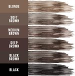 ⁦MAYBELLINE Maybelline Tattoo Studio Brow Styling Gel, Waterproof Eyebrow Makeup, Up to 36 Hours Lasting Eyebrows, Soft Brown, 1 Pack⁩ - الصورة ⁦5⁩