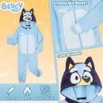 ⁦BLUEY Boy's Onesie Loungewear⁩ - الصورة ⁦4⁩
