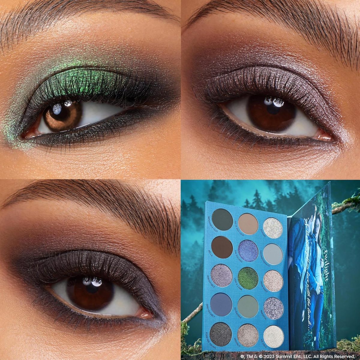 ⁦Colourpop Twilight Eyeshadow Palette - Limited Edition Palette with Metallic & Matte Finishes - High Pigmentation Makeup with Long Lasting Formula (0.3 Oz)⁩ - الصورة ⁦3⁩