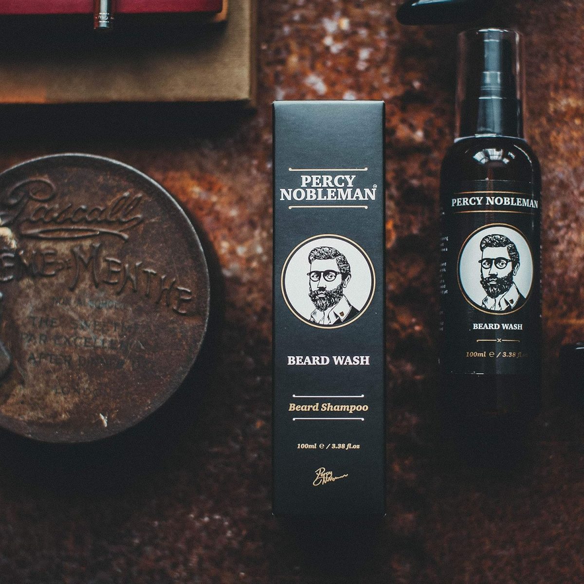 ⁦Percy Nobleman Beard Wash A Natural 95% Organic Soap/Shampoo & Conditioner for Men⁩ - الصورة ⁦5⁩