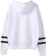 ⁦KASTWAVE Friends Hoodies for Women, Long Sleeve Drawstring Fleece Letters Print Hooded Pullovers Autumn Fashion Warm Sweatshirts Casual Loose Blouses Gift for Friends⁩ - الصورة ⁦2⁩