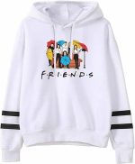 KASTWAVE Trendy Friends Hoodies for Women - Cozy Long Sleeve Fleece Sweatshirts with Drawstring, Perfect Casual Gift for Autumn