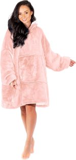 Nightbex® Original Blanket Hoodie - Oversized Super Soft Hoodie Blanket with Fleece - Wearable Comfy Hooded Sweatshirt for Men, Women & Children | One Size fits All