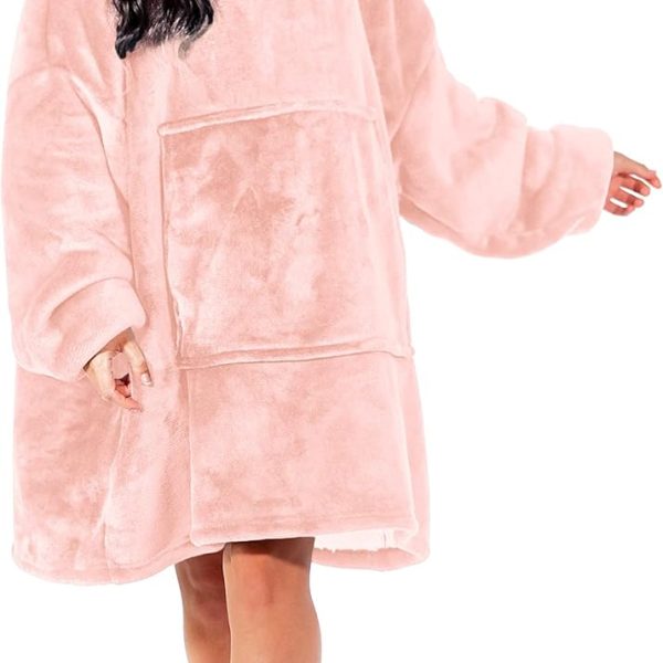 Nightbex® Original Blanket Hoodie - Oversized Super Soft Hoodie Blanket with Fleece - Wearable Comfy Hooded Sweatshirt for Men, Women & Children | One Size fits All
