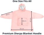 ⁦Nightbex® Original Blanket Hoodie - Oversized Super Soft Hoodie Blanket with Fleece - Wearable Comfy Hooded Sweatshirt for Men, Women & Children | One Size fits All⁩ - الصورة ⁦2⁩