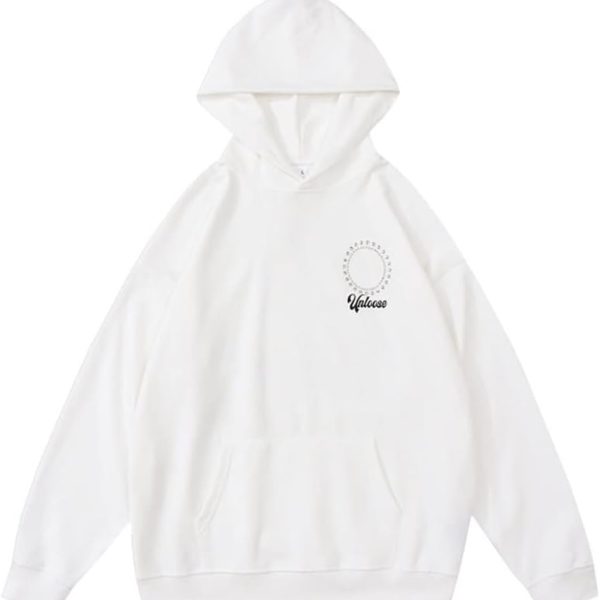 nylXPc-Zy Beaded Sweatshirt Letter Suede Foam Heavyweight 390g High Street Hoodie (Color : B, Size : XL code)
