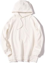 SKYWOK Women's Hoodies Fitness Sports Woman Sports Top Long Sleeve Top Casual Solid Loose Sweatshirt Plus Fleece Sportswear Gym Clothing (Color : White, Size : Large)