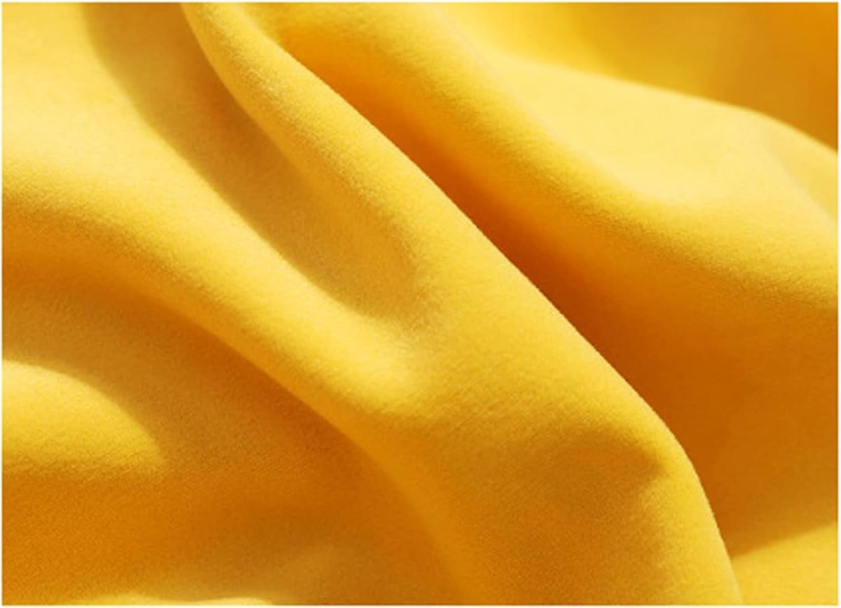⁦SKYWOK Women's Hoodies Fitness Sports Woman Sports Top Long Sleeve Top Casual Solid Loose Sweatshirt Plus Fleece Sportswear Gym Clothing (Color : Yellow, Size : X-Large)⁩ - الصورة ⁦6⁩