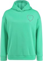 ⁦Women's Fashion Rhinestone Sweatshirt Autumn Winter Solid Color Personality Back Hollow Rhinestone Pullover Hoodies Color2 XL⁩ - الصورة ⁦5⁩