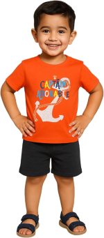 ⁦LUAY 100% Organic Cotton Baby Boy & Girls Clothing Set Short Sleeve Kids Clothes Boys & Girls Toddler Short Set Cute Animal Print Combo Pack Of 2 Top and Shorts Outfit For New born⁩ - الصورة ⁦9⁩