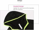 ⁦TOEE Women Sweatshirts Women's Running Jacket Clothes Long Sleeve Running Hoodie Yoga Gym Fitness Tight Tops Quick-Dry Breathable Sports Coat (Color : Black, Size : XX-Large)⁩ - الصورة ⁦4⁩