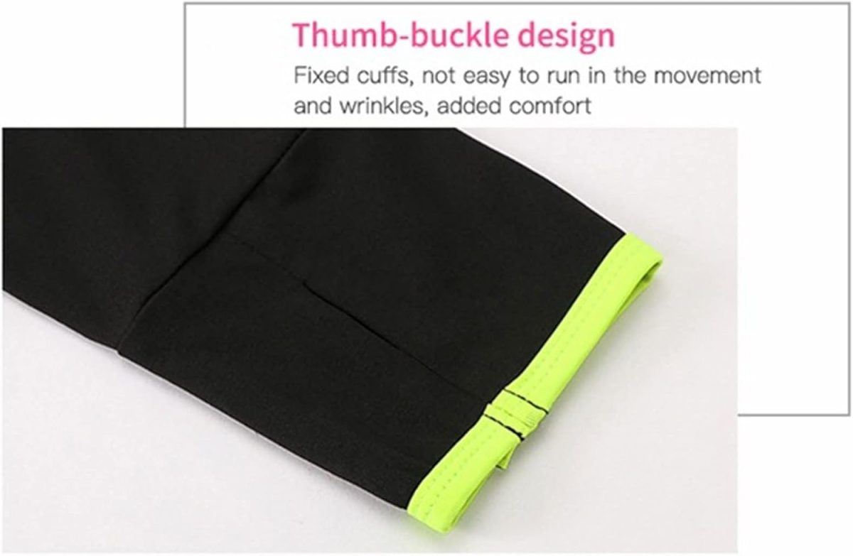 ⁦TOEE Women Sweatshirts Women's Running Jacket Clothes Long Sleeve Running Hoodie Yoga Gym Fitness Tight Tops Quick-Dry Breathable Sports Coat (Color : Black, Size : XX-Large)⁩ - الصورة ⁦5⁩