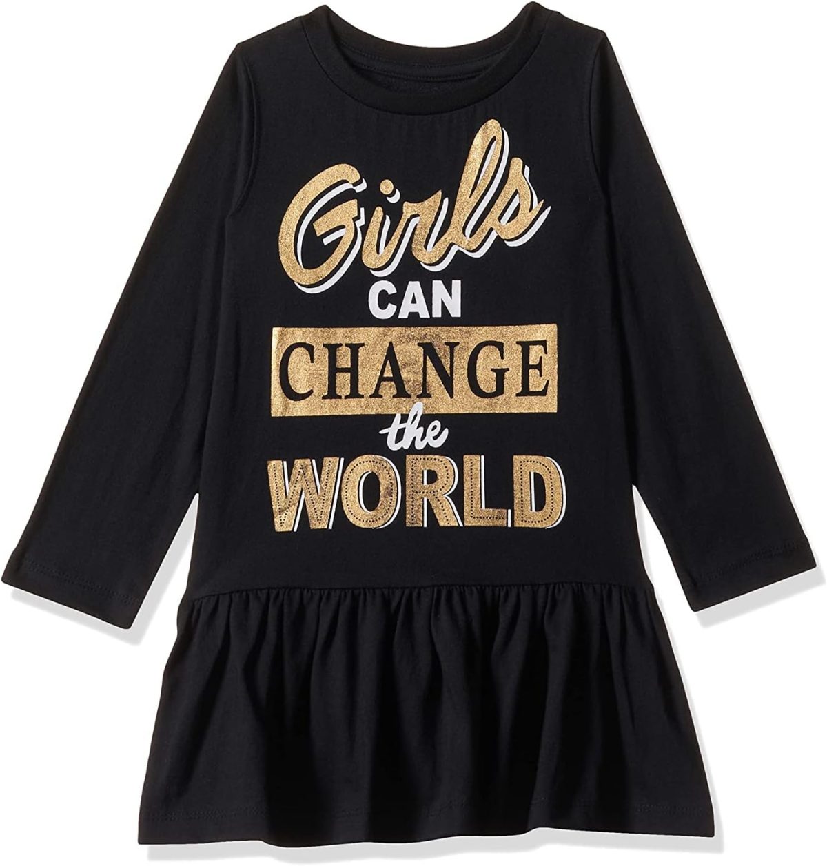 ⁦T2F Girls Knee-Length Casual Dress⁩ - الصورة ⁦2⁩
