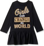 ⁦T2F Girls Knee-Length Casual Dress⁩ - الصورة ⁦2⁩