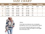 ⁦chouyatou Women's Tribal Aztec Print Hooded Half Zip Fuzzy Fleece Hoodie Sweatshirt Tops, Yellow, Large⁩ - الصورة ⁦6⁩