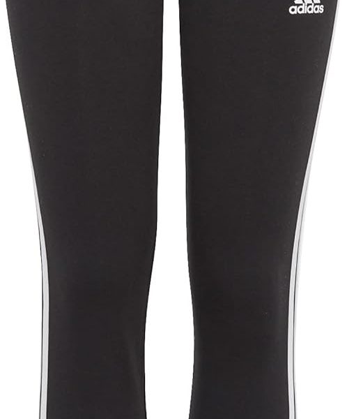 adidas Girls Essentials 3-Stripes Cotton Leggings Tights