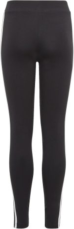 ⁦adidas Girls Essentials 3-Stripes Cotton Leggings Tights⁩ - الصورة ⁦2⁩