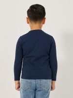 ⁦Styli Boys Solid Round Neck T-Shirt⁩ - الصورة ⁦5⁩