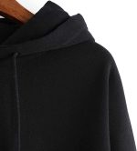 ⁦KASTWAVE Friends Hoodies for Women, Long Sleeve Drawstring Fleece Letters Print Hooded Pullovers Autumn Fashion Warm Sweatshirts Casual Loose Blouses Gift for Friends⁩ - الصورة ⁦6⁩