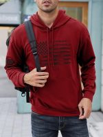 ⁦NINGLX Mens Hoodies Long Sleeve Drawstring Hooded Pullover Sweatshirts⁩ - الصورة ⁦2⁩