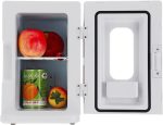 ⁦EIOZIEEY Beverage refrigerator Fridge Cold 10L Dormitory Small Refrigerators Mini Refrigerator Home Dual-use Freezer Cooler⁩ - الصورة ⁦2⁩