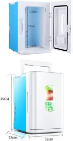 ⁦EIOZIEEY Beverage refrigerator Fridge Cold 10L Dormitory Small Refrigerators Mini Refrigerator Home Dual-use Freezer Cooler⁩ - الصورة ⁦4⁩