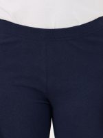 ⁦Styli Girls Solid Elastic Waistband Cotton Leggings⁩ - الصورة ⁦4⁩