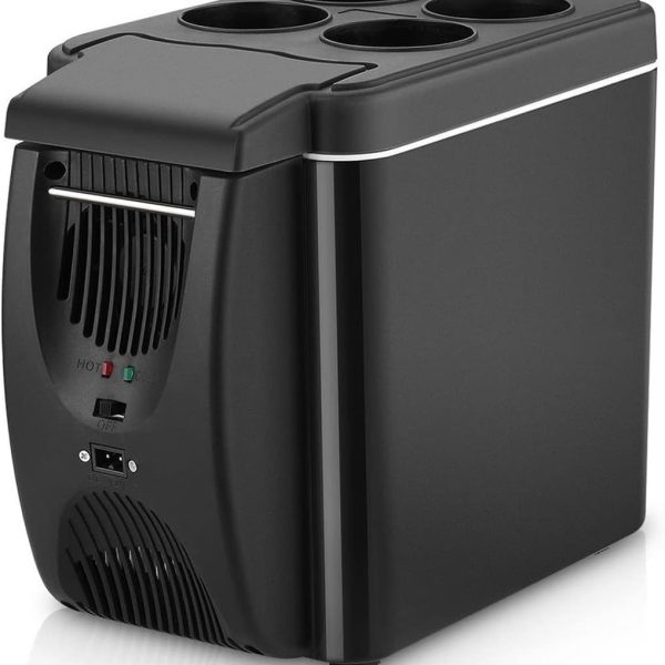 EIOZIEEY Beverage refrigerator Car Refrigerator Freezer Heater 6L Mini Car Freezer Cooler Warmer Portable Electric Fridge Icebox Travel Refrigerator