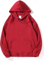 BoWang-Shop Women's Sweater Spring Autumn Women Hoodies Oversize Loose Pullovers Cotton Harajuku Streetwear Hooded Sweatshirts Quality Womens Clothing (Color : Red, Size : XXX-Large)