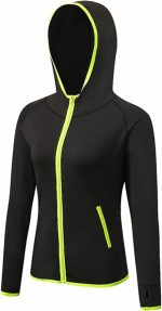 TOEE Women Sweatshirts Women's Running Jacket Clothes Long Sleeve Running Hoodie Yoga Gym Fitness Tight Tops Quick-Dry Breathable Sports Coat (Color : Green, Size : X-Large)