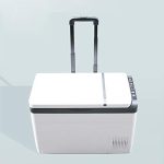 ⁦Avcbno Compact refrigerator Car Refrigerator with Trolley, Refrigerator/Freezer Dual-use Refrigerator, 12V / 24V Mini Freezer⁩ - الصورة ⁦3⁩