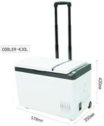 ⁦Avcbno Compact refrigerator Car Refrigerator with Trolley, Refrigerator/Freezer Dual-use Refrigerator, 12V / 24V Mini Freezer⁩ - الصورة ⁦7⁩