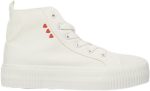 REDTAG Senior Girls White High-Top Sneakers