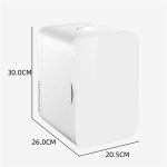 ⁦Avcbno Compact refrigerator Portable Car Freezer 8L Mini Fridge Refrigerator Car Home Dual Use Fridge Car Cooler Heater Travel Refrigerator(Blue)⁩ - الصورة ⁦3⁩
