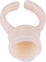 ⁦HURRISE 100 Pieces Cup Rings Glue Rings,Silicone Semi-Permanent Rings Nail Art Adhesive Glue Holders Palette Silicone Pigment Cups For For Eyelash Extension Nail Art (M)⁩ - الصورة ⁦8⁩