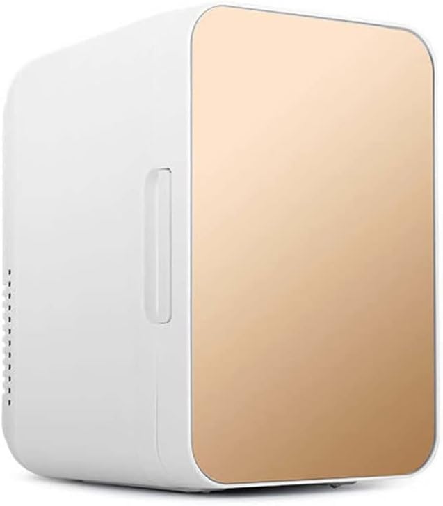 DDCVFREE Mini fridge ثلاجات صغيرة محمولة ثلاجة ثلاجة ثلاجة بارد ثلاجة بارد الثلاجة الثلاجة الثلاجة الثلاجة(Gold)