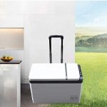 ⁦Avcbno Compact refrigerator Car Refrigerator with Trolley, Refrigerator/Freezer Dual-use Refrigerator, 12V / 24V Mini Freezer⁩ - الصورة ⁦4⁩