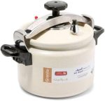⁦ALSAIF Aluminum Granite Pressure Cooker Size: 8 Liter Color: Pearl White Model: K98008/PW, 5 Years warranty⁩ - الصورة ⁦2⁩
