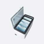 ⁦Avcbno Compact refrigerator Car Refrigerator with Trolley, Refrigerator/Freezer Dual-use Refrigerator, 12V / 24V Mini Freezer⁩ - الصورة ⁦2⁩