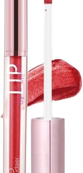 SKY-TOUCH Glitter Matte Lip Glaze – Creamy Velvet Liquid Lipstick with Shimmer Soft Mist Finish – Waterproof, Non-Stick Cup, Transfer-Resistant & Long-Lasting Lip Gloss, Choose from 12 Color (07)