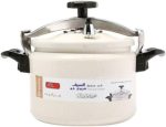 ALSAIF Aluminum Granite Pressure Cooker Size: 8 Liter Color: Pearl White Model: K98008/PW, 5 Years warranty