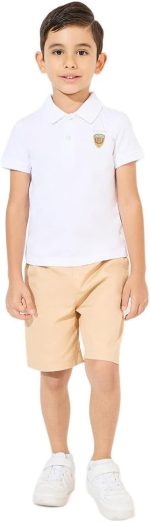 ⁦Styli Boys Minimal Print Polo T-Shirt⁩ - الصورة ⁦2⁩