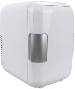 DDCVFREE Mini fridge ثلاجة سيارة 4L ثلاجة محمولة ثلاجة صغيرة بارد مستحضرات التجميل الأطعمة للسيارة للسيارة(White)