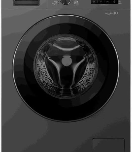 غسالة منزلية اتوماتيك امامية LG تنشيف جزئي م/WF0712MB اسود سعة 7 كجم (Inverter DirectDrive - Smart Diagnosis)