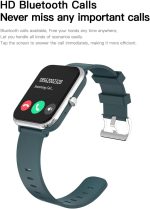 ⁦BLS-SA Smart Watch for Men Women,1.81" Display Smartwatch With Live Wallpaper Fast Charge Long lasting battery Bluetooth Fitness Tracker With Phone Calling IP68 For iOS Android Phone（Black）⁩ - الصورة ⁦4⁩