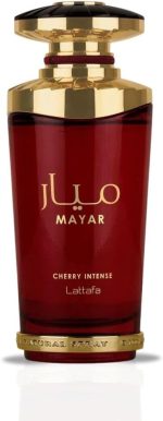 ⁦Lattafa Mayar Cherry Intense Eau de Parfum Spray for Unisex, 3.4 Ounce⁩ - الصورة ⁦2⁩