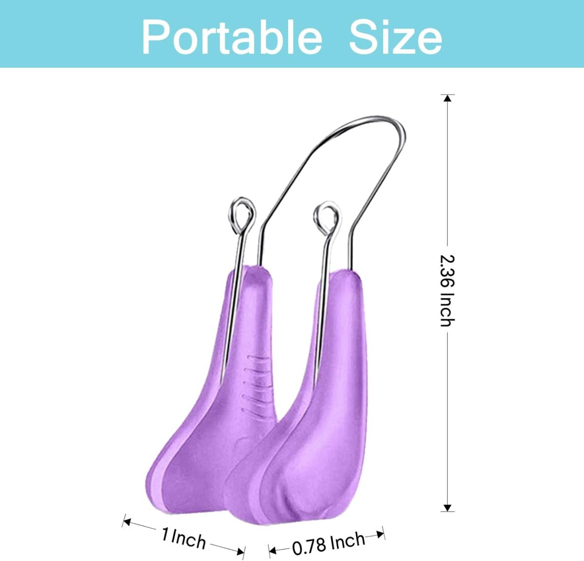 ⁦Quecc Nose Shaper Clip, Pain-Free Nose Bridge Straightener Corrector, Soft Silicone Nose Slimmer Rhinoplasty Device Nose Up Lifting Clip Beauty Tool(Unisex)⁩ - الصورة ⁦5⁩