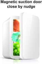 ⁦Avcbno Compact refrigerator Portable Car Freezer 8L Mini Fridge Refrigerator Car Home Dual Use Fridge Car Cooler Heater Travel Refrigerator(Blue)⁩ - الصورة ⁦7⁩