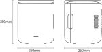 ⁦QBNZAXC Mini fridge Household Small Milk Refrigerator Black Refrigerators For Home Mini Fridge 220v Drinks Freezer Electric Cooler Room Refri⁩ - الصورة ⁦5⁩