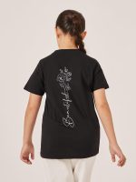 ⁦Styli Girls Graphic Print Short Sleeve T-Shirt⁩ - الصورة ⁦2⁩